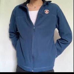 DISNEYLAND RESORT  blue fleece zip up Mickey jacket size medium